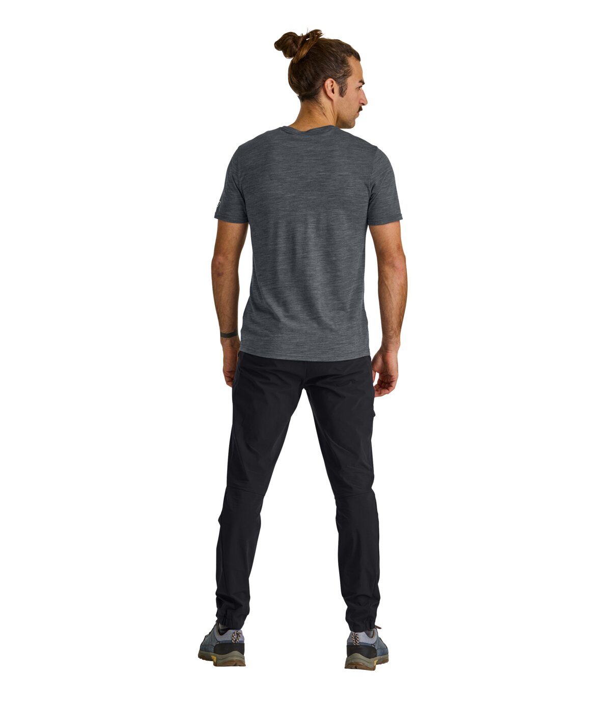 Ortovox 150 Cool Brand T-Shirt Men's in Dark Arctic Grey