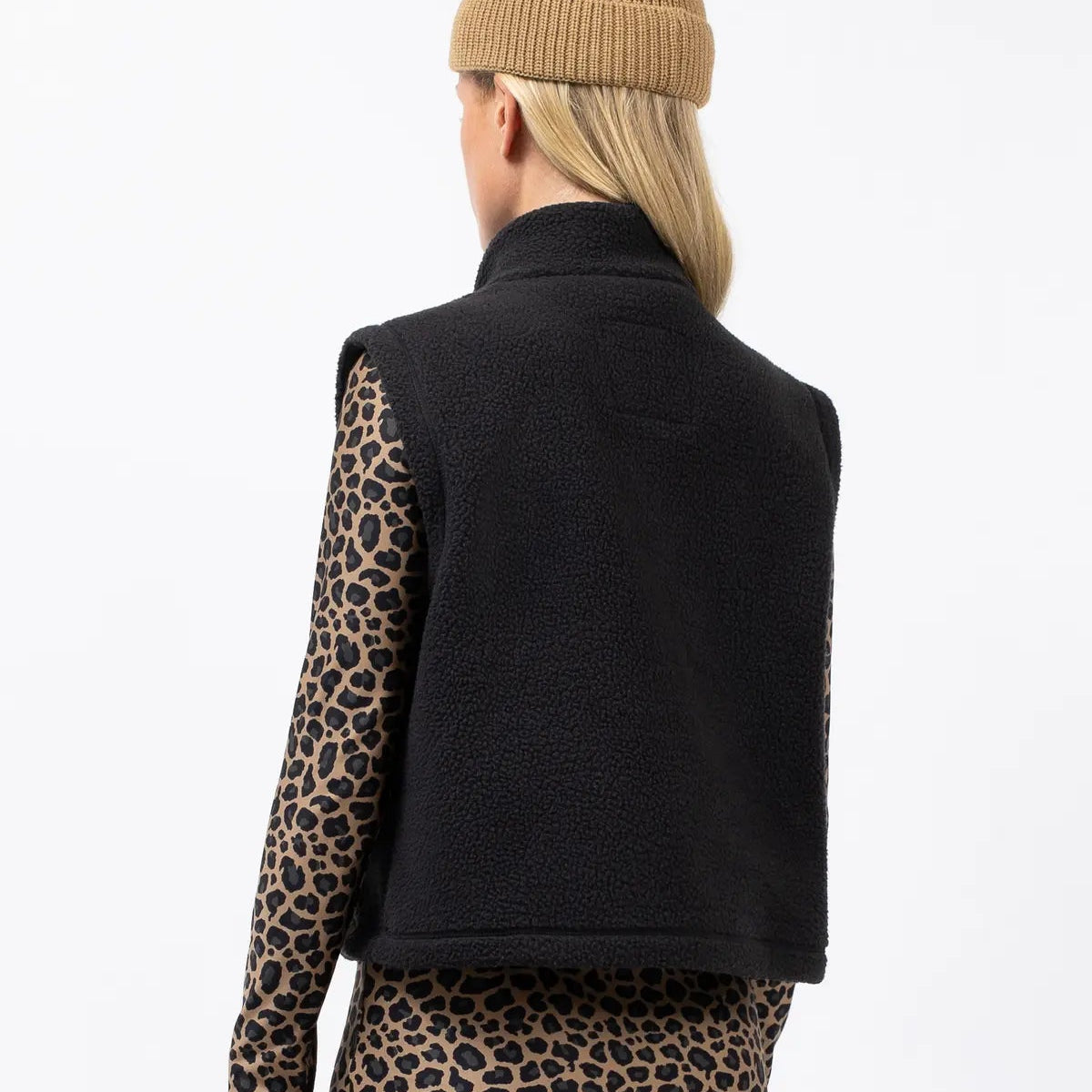 Boxy Sherpa Vest
