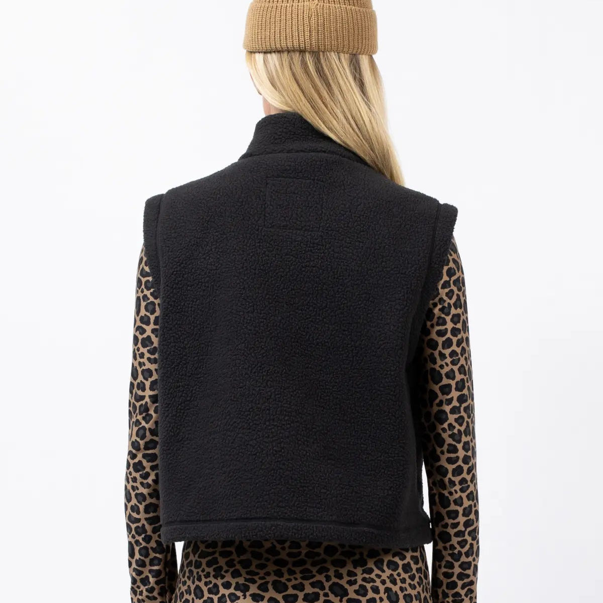 Boxy Sherpa Vest