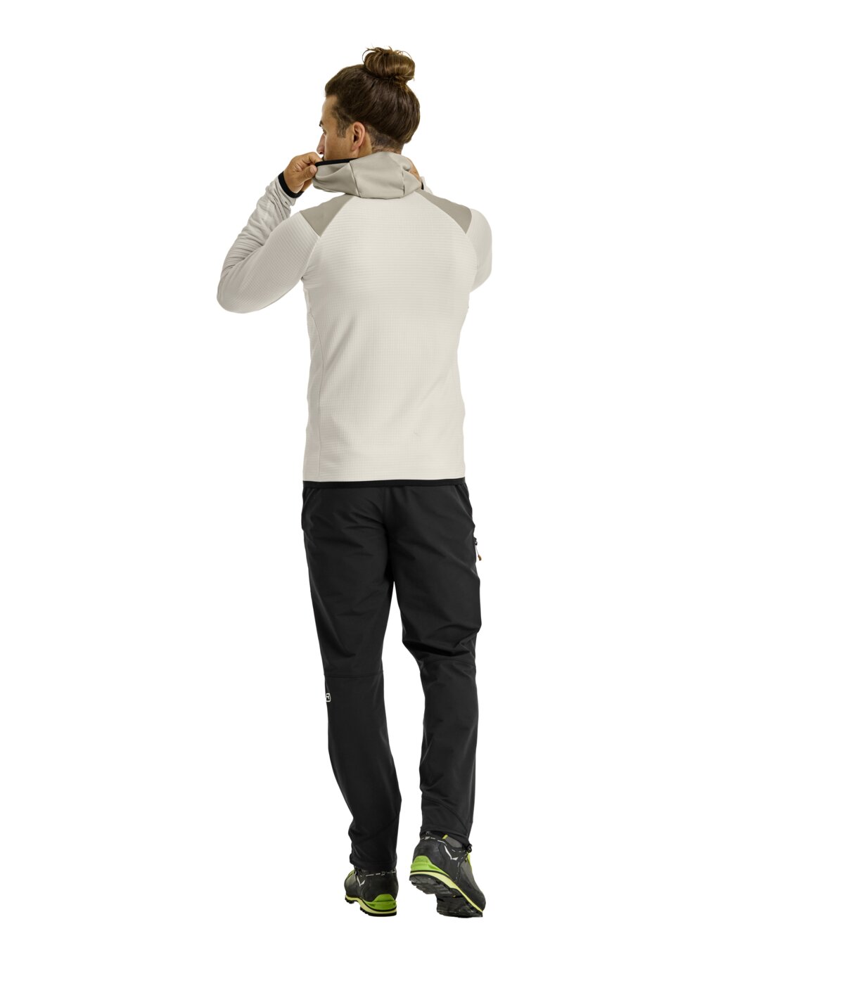 Ortovox Fleece Grid Hoody Men's in Wild Herbs