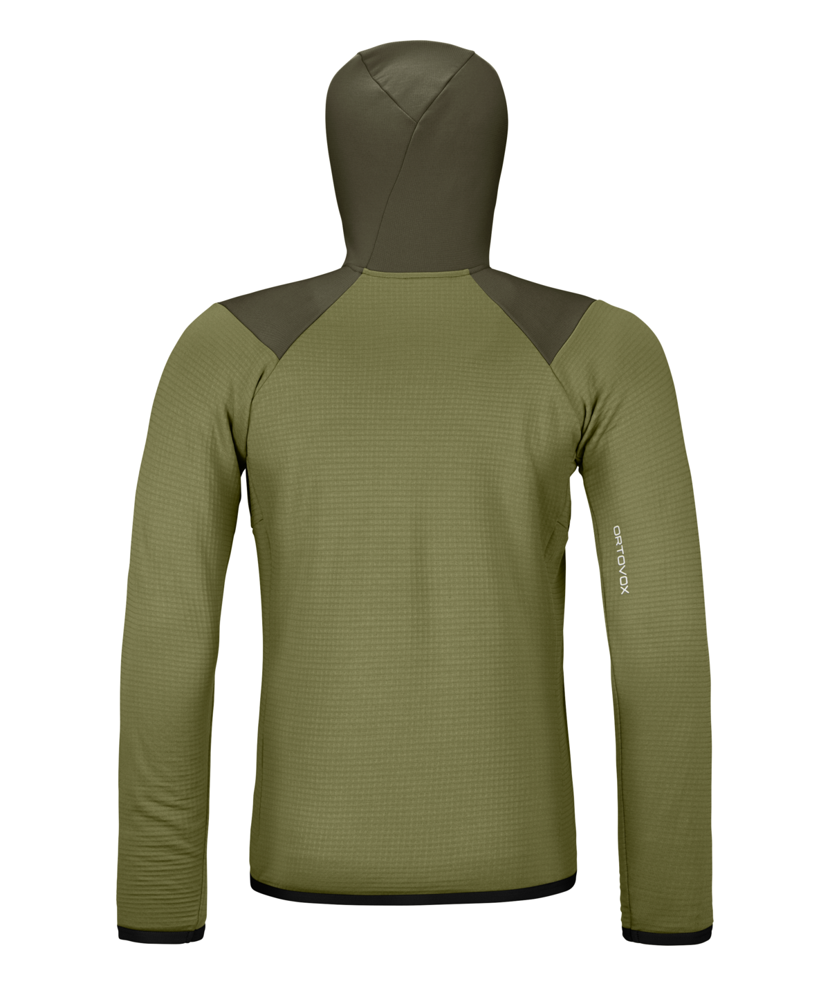 Ortovox Fleece Grid Hoody Men's in Black Raven