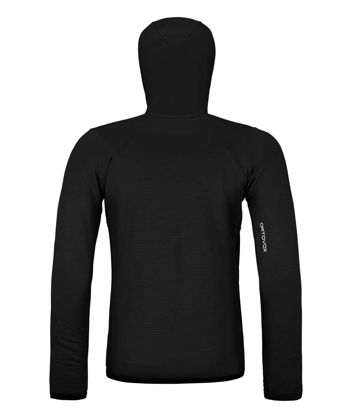 Ortovox Fleece Grid Hoody Men's in Black Raven